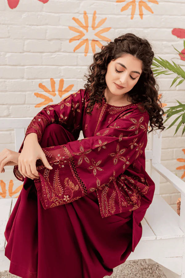Rosewood 2Pc Khaddar Dress Flat 60% OFF