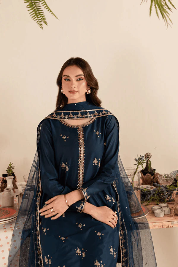 Albus Percival 3Pc - Embroidered Winter Dress