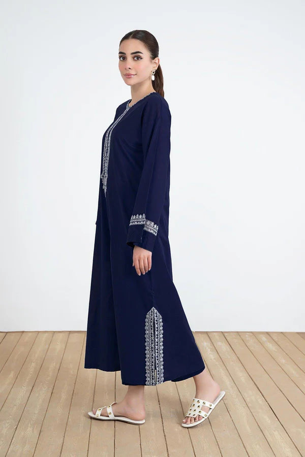Blue ROSE 02-Pc Flat 60% OFF Winter Dress