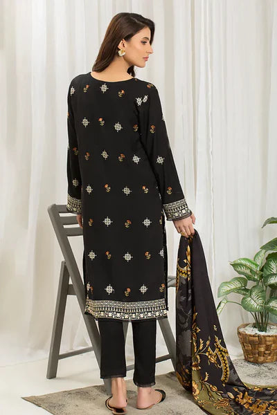 Mehak 3Pc with Wool Shawl Embroidered winter Dress